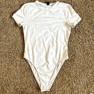 White Short Sleeve Bodysuit